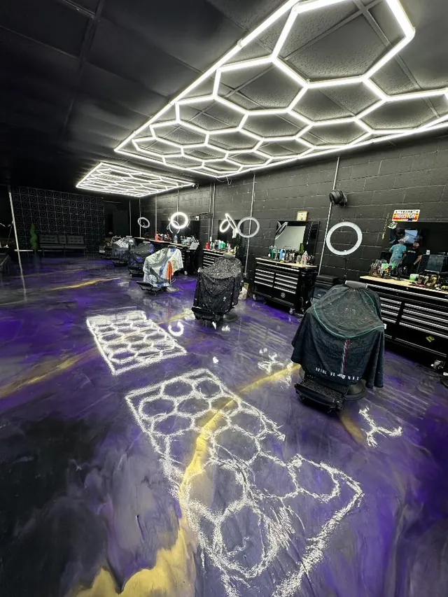 Alpha League Barbershop interior